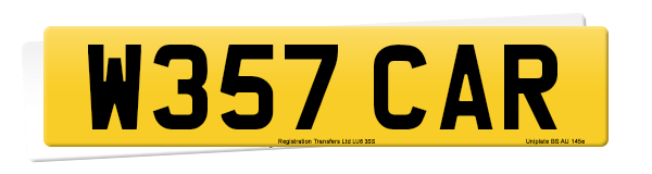 Registration number W357 CAR